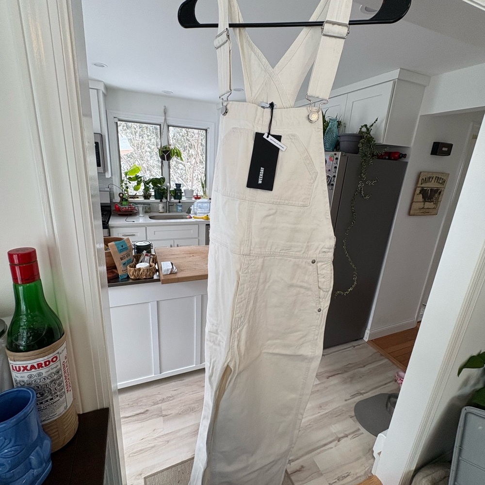 Weekday Off-White Overalls with Tag